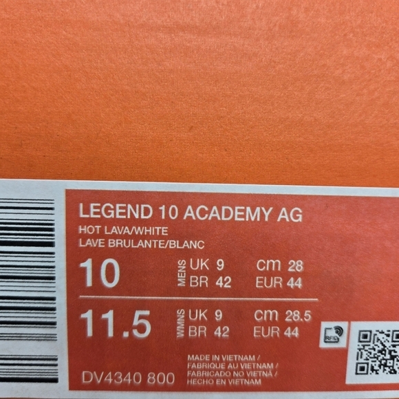 Nike Tiempo Legend 10 Academy AG Mad Energy Pack Soccer Cleats Men\'s Size 10 main image 5
